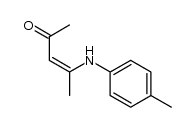 (Z)-4-(p-methylphenylamino)-pent-3-en-2-one Structure