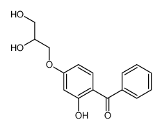 [4-(2,3-dihydroxypropoxy)-2-hydroxyphenyl]-phenylmethanone结构式