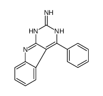 4-phenyl-9H-pyrimido[4,5-b]indol-2-amine结构式