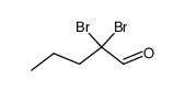 2,2-dibromo-pentanal Structure