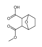 7-Oxabicyclo[2.2.1]heptane-2,3-dicarboxylic acid hydrogen 2-methyl ester Structure