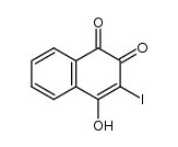 3-iodo-4-hydroxy-1,2-naphthoquinone结构式