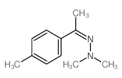 Ethanone,1-(4-methylphenyl)-, 2,2-dimethylhydrazone Structure