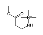 [(3-methoxy-3-oxopropyl)amino]-trimethylazanium结构式