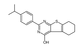 2-(4-propan-2-ylphenyl)-5,6,7,8-tetrahydro-3H-[1]benzothiolo[2,3-d]pyrimidin-4-one Structure