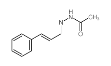 Acetic acid,2-(3-phenyl-2-propen-1-ylidene)hydrazide structure