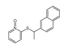 2-(1-naphthalen-2-ylethylsulfanyl)-1-oxidopyridin-1-ium Structure