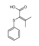 3-methyl-2-phenylsulfanylbut-2-enoic acid结构式