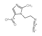 1-(2-azidoethyl)-2-methyl-5-nitro-imidazole结构式