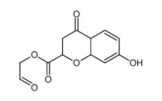 2-oxoethyl 7-hydroxy-4-oxo-2,3,4a,8a-tetrahydrochromene-2-carboxylate结构式