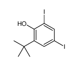 2-(1,1-二甲基乙基)-4,6-二碘苯酚结构式