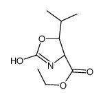 ethyl (4R,5R)-2-oxo-5-propan-2-yl-1,3-oxazolidine-4-carboxylate结构式