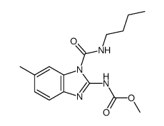 (1-butylcarbamoyl-6-methyl-1H-benzoimidazol-2-yl)-carbamic acid methyl ester Structure