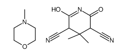 4,4-dimethyl-2,6-dioxopiperidine-3,5-dicarbonitrile,4-methylmorpholine Structure