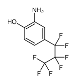 2-amino-4-(1,1,2,2,3,3,3-heptafluoropropyl)phenol结构式