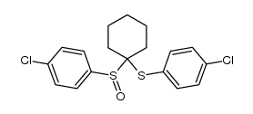 1-(p-chlorophenylsulfinyl)-1-(p-chlorophenylthio)cyclohexane结构式