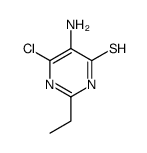 5-amino-6-chloro-2-ethyl-1H-pyrimidine-4-thione Structure