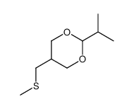 5-(methylsulfanylmethyl)-2-propan-2-yl-1,3-dioxane Structure