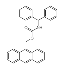 Carbamic acid, (diphenylmethyl)-,9-anthracenylmethyl ester (9CI) structure