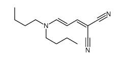 2-[3-(dibutylamino)prop-2-enylidene]propanedinitrile结构式