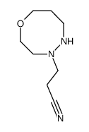 3-(1,4,5-oxadiazocan-4-yl)propanenitrile结构式