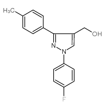 (1-(4-fluorophenyl)-3-p-tolyl-1h-pyrazol-4-yl)methanol structure