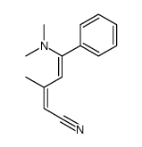 5-(dimethylamino)-3-methyl-5-phenylpenta-2,4-dienenitrile Structure