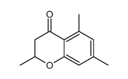 2,5,7-trimethyl-2,3-dihydrochromen-4-one结构式