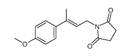 1-[3-(4-methoxyphenyl)but-2-enyl]pyrrolidine-2,5-dione结构式