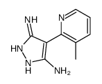 4-(3-methylpyridin-2-yl)-1H-pyrazole-3,5-diamine结构式