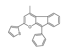 4-methyl-9-phenyl-2-thiophen-2-ylindeno[2,1-b]pyran结构式