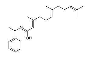 3,7,11-trimethyl-N-(1-phenylethyl)dodeca-2,6,10-trienamide Structure