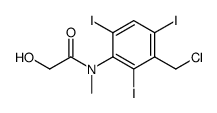 3-N-Methyl-N-hydroxyacetylamino-2,4,6-trijodbenzylchlorid Structure