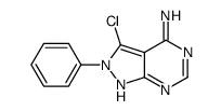 3-chloro-2-phenylpyrazolo[3,4-d]pyrimidin-4-amine Structure