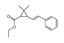 ethyl 2,2-dimethyl-3-(2-phenylvinyl)cyclopropanecarboxylate结构式