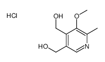 [4-(hydroxymethyl)-5-methoxy-6-methylpyridin-3-yl]methanol,hydrochloride结构式