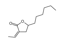 3-ethylidene-5-hexyloxolan-2-one结构式