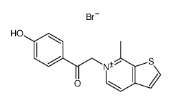 6-[2-(4-Hydroxy-phenyl)-2-oxo-ethyl]-7-methyl-thieno[2,3-c]pyridin-6-ium; bromide结构式