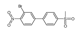2-bromo-4-(4-methylsulfonylphenyl)-1-nitrobenzene Structure