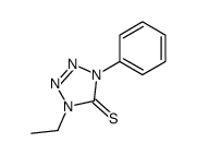 1-ethyl-4-phenyltetrazole-5-thione Structure