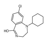 8-chloro-1-cyclohexyl-3,4-dihydro-2H-1,4-benzodiazepin-5-one Structure