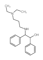 2-(3-diethylaminopropylamino)-1,2-diphenyl-ethanol结构式