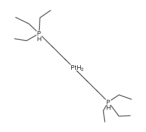 trans-dihydridobis(triethylphosphine)platinum(II) Structure