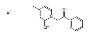 2-(2-chloro-4-methylpyridin-1-ium-1-yl)-1-phenylethanone,bromide结构式