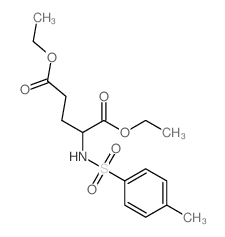 diethyl 2-[(4-methylphenyl)sulfonylamino]pentanedioate structure