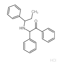 1,2-diphenyl-2-(1-phenylpropylamino)ethanone Structure