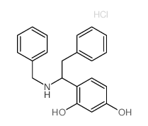 4-[1-(benzylamino)-2-phenyl-ethyl]benzene-1,3-diol结构式