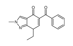 5-benzoyl-7-ethyl-2-methyl-7H-indazol-4-one结构式