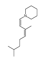 1-(3,7-dimethylocta-1,3-dienyl)piperidine结构式