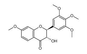 (+/-)-3t-hydroxy-7-methoxy-2r-(3,4,5-trimethoxy-phenyl)-chroman-4-one Structure